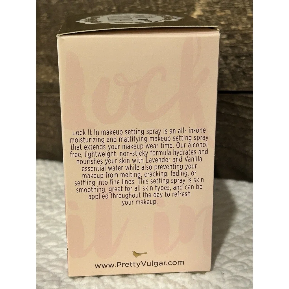 PRETTY VULGAR LOCK IT IN MAKEUP SETTING SPRAY FULL SIZE 3 FL OZ NEW
